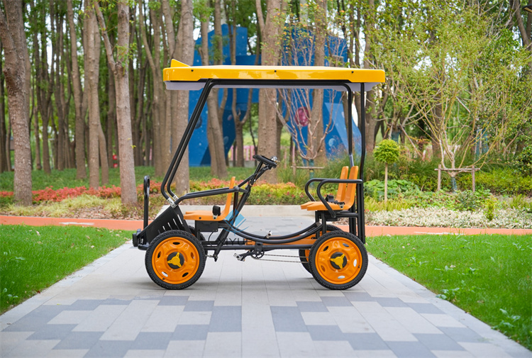 Outdoor Power Products - ผลิตภัณฑ์สำหรับการท่องเที่ยวพักผ่อนในสวนสาธารณะกลางแจ้ง จักรยานสี่ล้อคู่ จักรยานสำหรับครอบครัว จักรยาน 4 ที่นั่ง