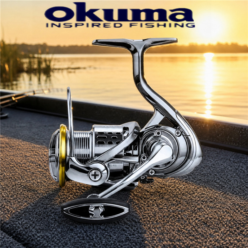 Outdoor Power Reel - รอกตกปลา Okuma โลหะทั้งหมด ป้องกันสนิม ลื่นไหล ระบบเบรก
