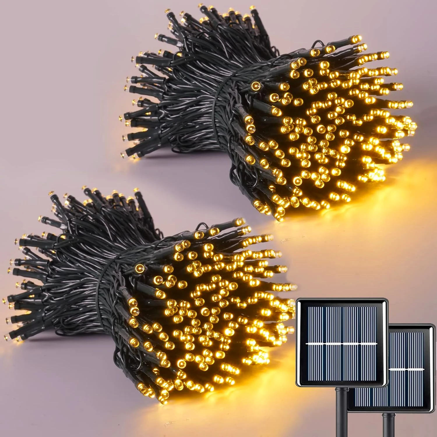Outdoor Power Outlet Solar - ไฟ LED พลังงานแสงอาทิตย์ String 8 ฟังก์ชั่นสนามหญ้ากันน้ํากลางแจ้ง