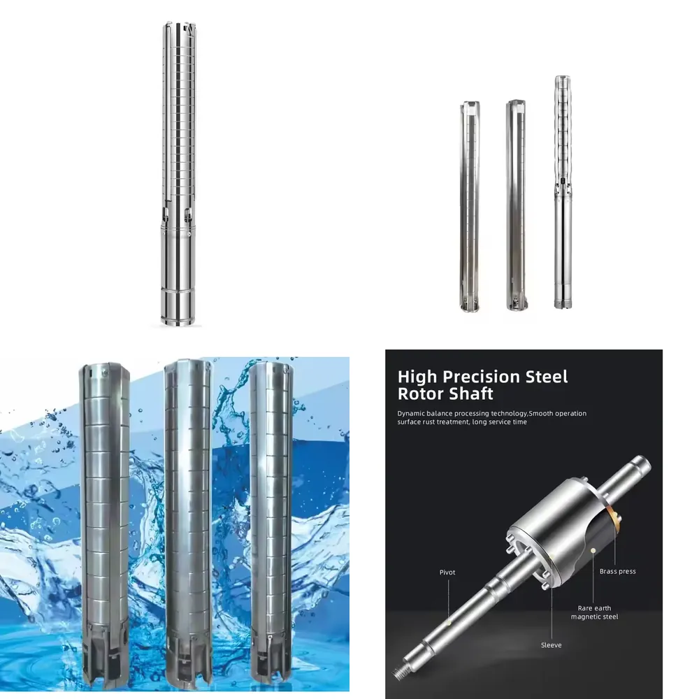 Water Pump Submersible - ปั๊มน้ำแบบจุ่มใต้น้ำสแตนเลสสำหรับบ่อน้ำลึก ใช้พลังงานแสงอาทิตย์ ยี่ห้อ Intelligent Core Industries