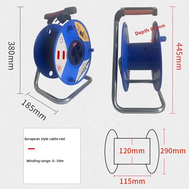Outdoor Power Reel - สายไฟม้วนสำหรับใช้งานกลางแจ้ง 20ม. 30ม. สายต่อพ่วงแบบม้วน