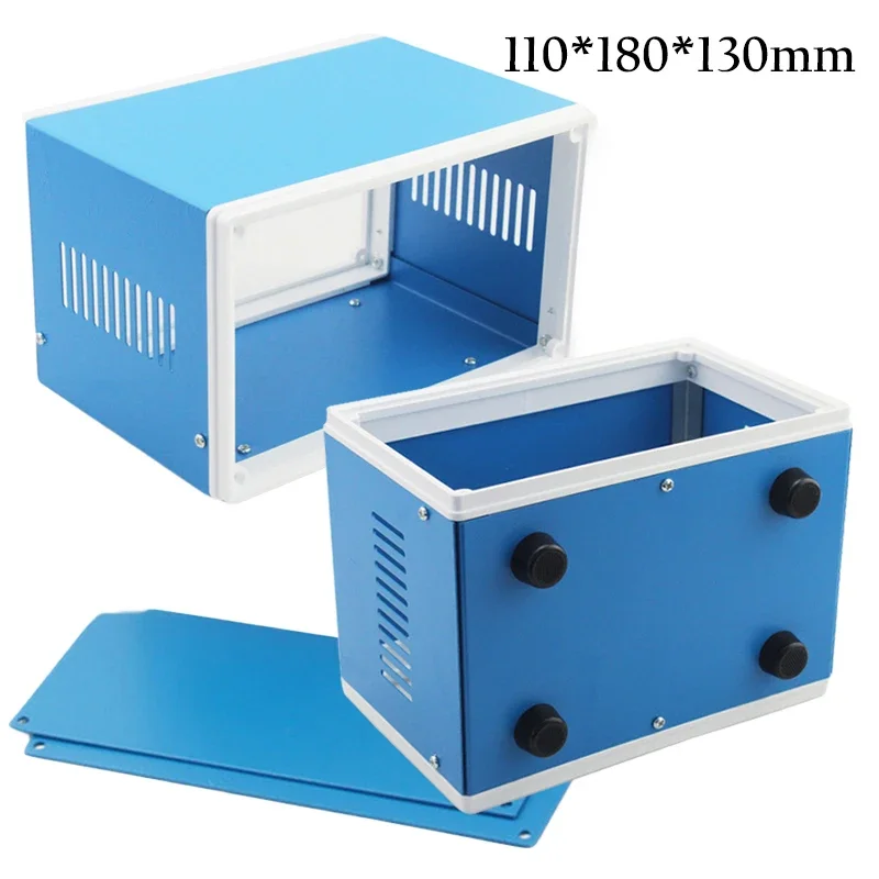 Outdoor Power Junction Box - DIY อิเล็กทรอนิกส์โลหะ Enclosure กลางแจ้งกันน้ำลวดกล่องเชื่อมต่ออิเล็กทรอนิกส์กล่องหุ้มอุปกรณ์อิเล็กทรอนิกส์สำหรับไฟฟ้าอุปกรณ์