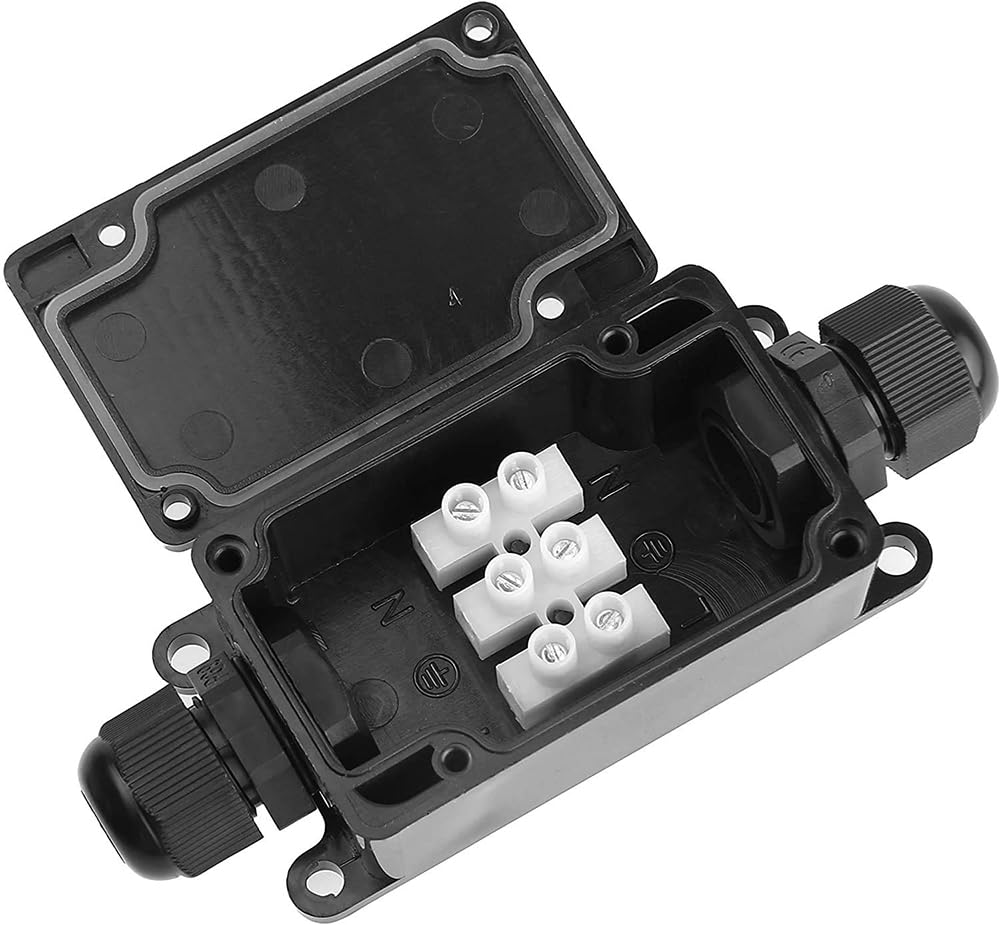 Outdoor Power Junction Box - กล่องรวมสายไฟกันน้ำกลางแจ้ง 2 ทาง 3 ชิ้น มาตรฐาน