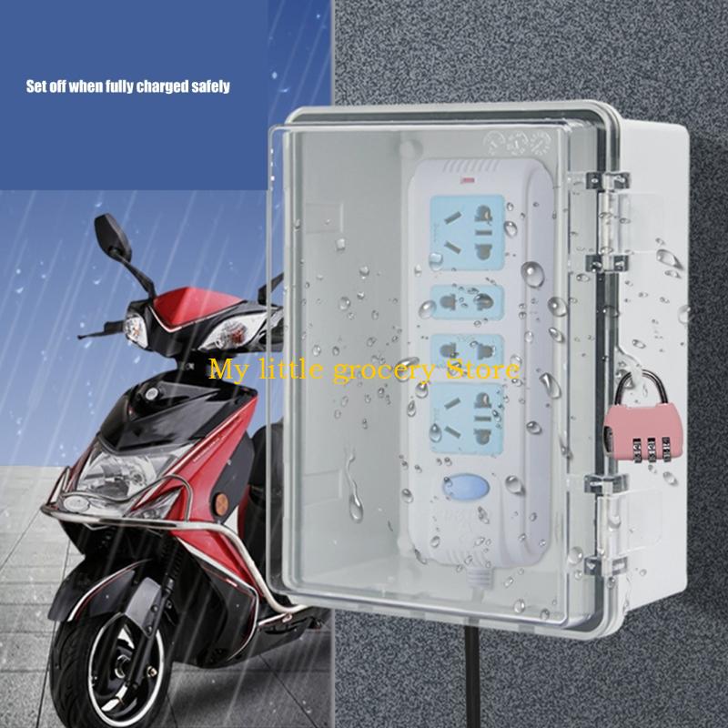 Outdoor Power Outlet Waterproof - D5BD สภาพอากาศทนไฟฝาครอบด้วยล็อคความปลอดภัยคุณสมบัติที่ทนทานต่อไฟฟ้าหุ้มด้วยน้ำที่แข็งแรงสำหรับกลางแจ้ง