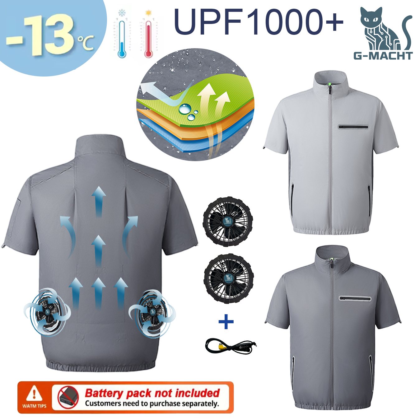 G-MACHT 2026 เสื้อกั๊กทำความเย - Outdoor Power Not Working บทวิจารณ์และราคา