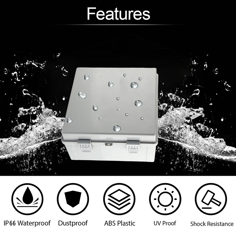 กล่องพลาสติกกันน้ำ IP66 ABS PC - Outdoor Power Junction Box บทวิจารณ์และราคา