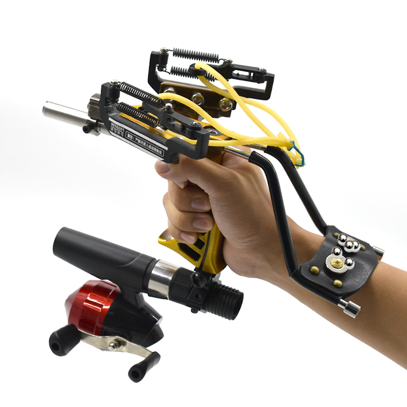 อัพเกรดมือถือโลหะ Slingshot ยา - Outdoor Power Reel บทวิจารณ์และราคา