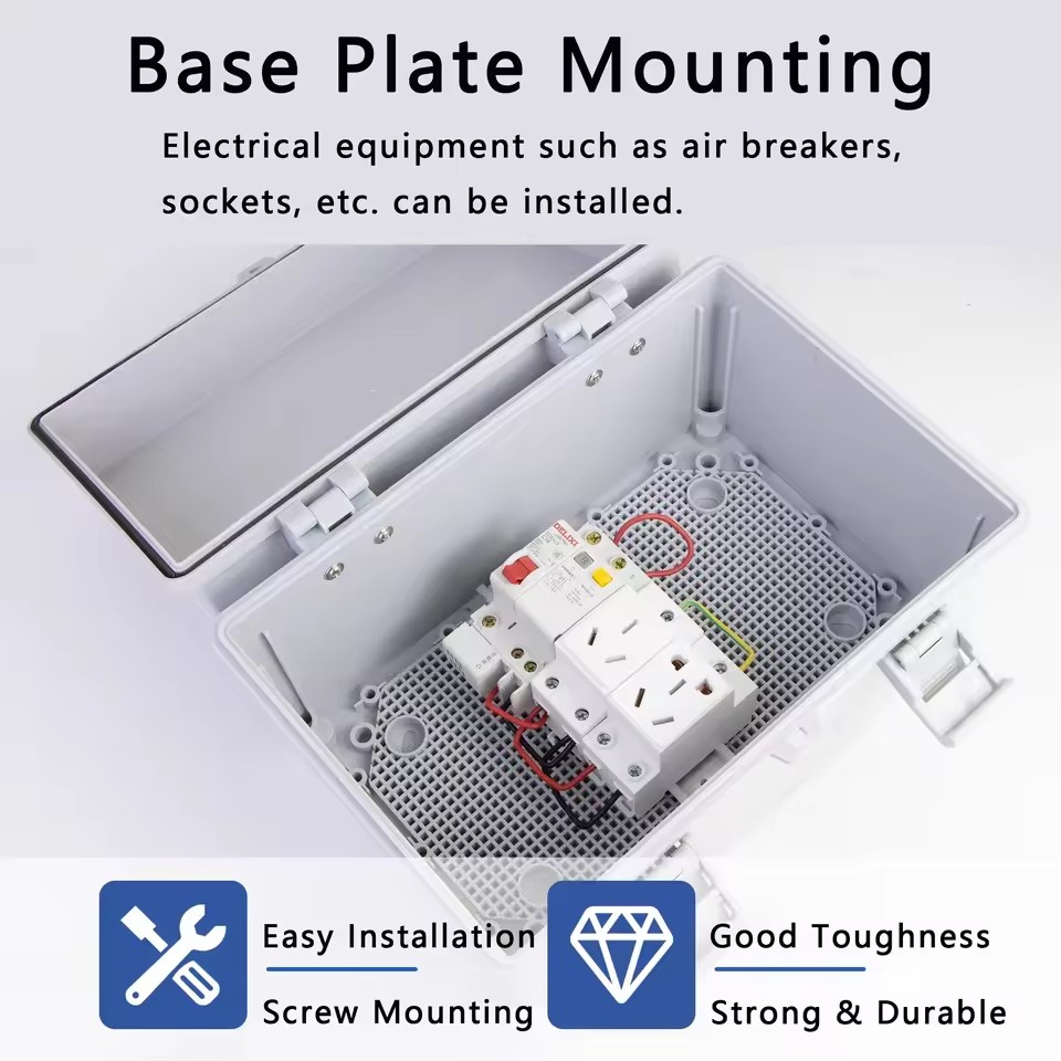 กล่องรวมสัญญาณกันน้ำ IP66 สีเท - Outdoor Power Junction Box บทวิจารณ์และราคา
