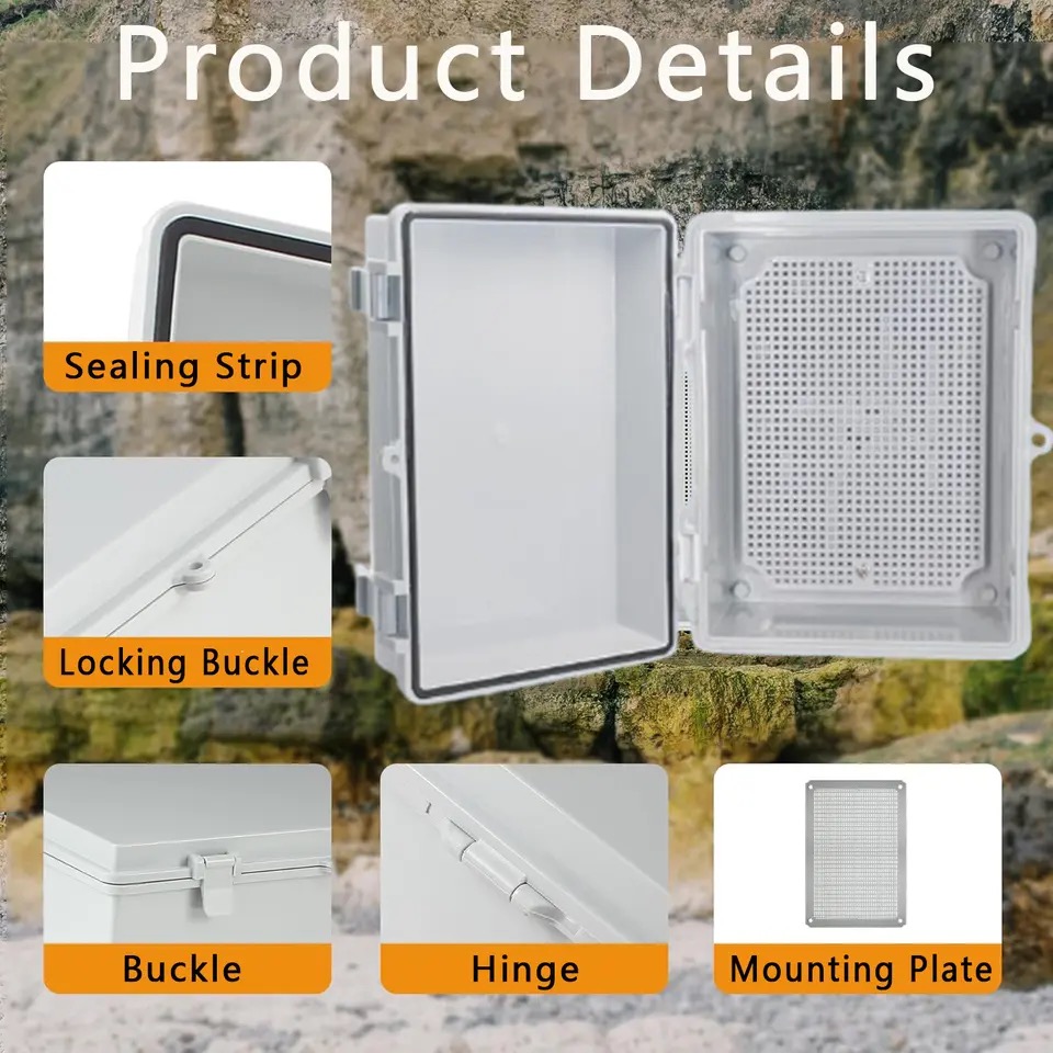 กลางแจ้ง IP66 Abs Pc บานพับพลา - Outdoor Power Junction Box บทวิจารณ์และราคา