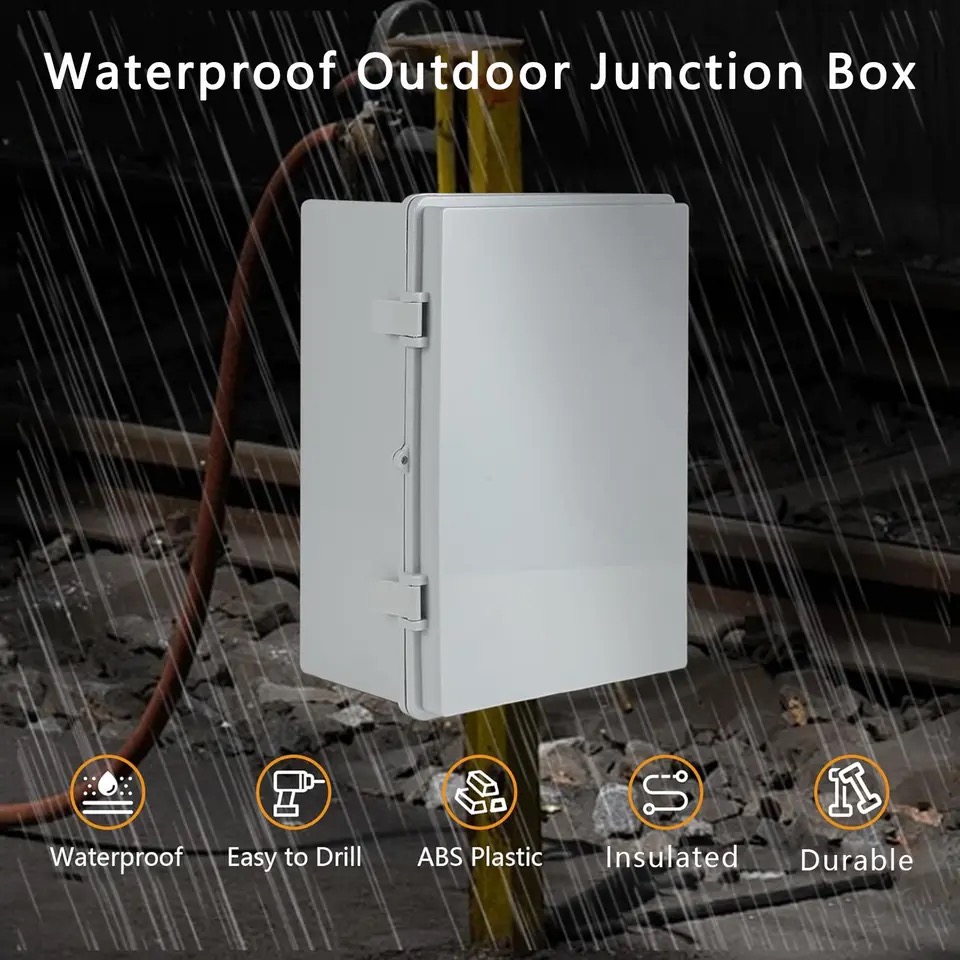 กลางแจ้ง IP66 Abs Pc บานพับพลา - Outdoor Power Junction Box บทวิจารณ์และราคา