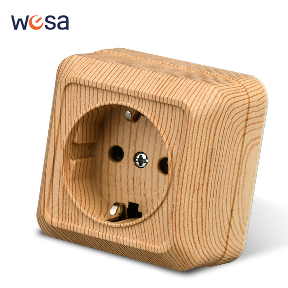 Wesa ปลั๊กเสียบพื้นผิวไม้ติดผน - Outdoor Power Parts บทวิจารณ์และราคา