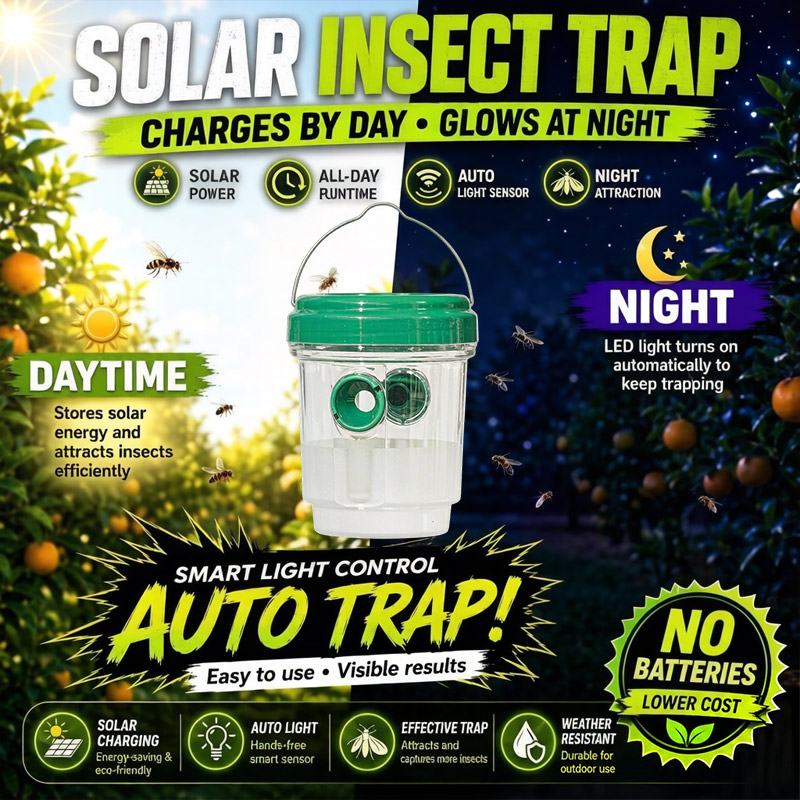 กับดักแมลงวันผลไม้พลังงานแสงอา - Outdoor Power Outlet Solar บทวิจารณ์และราคา