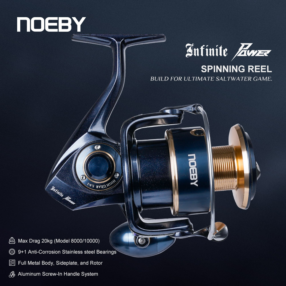 รอกตกปลา Noeby Infinite Power  - Outdoor Power Reel บทวิจารณ์และราคา