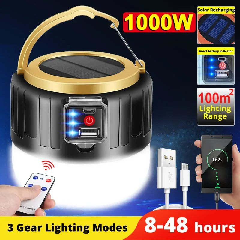 LED Solar Camping Light Power  - Outdoor Power Outlet Solar บทวิจารณ์และราคา
