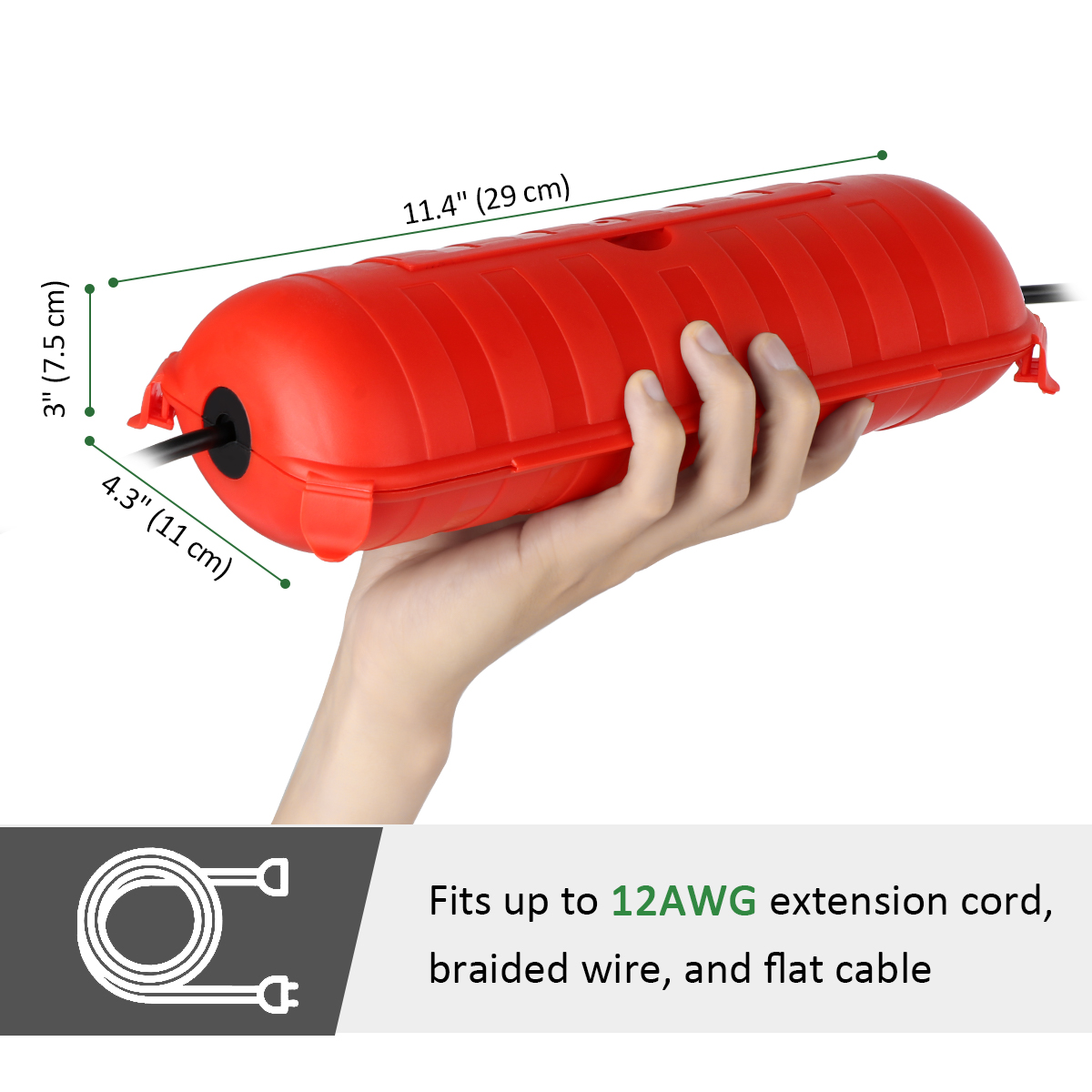 กล่องต่อสายไฟกันน้ำกลางแจ้ง IP - Outdoor Power Outlet Waterproof บทวิจารณ์และราคา