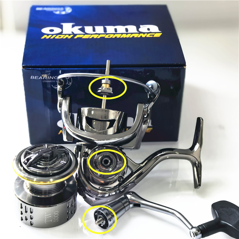 รอกตกปลา Okuma โลหะทั้งหมด ป้อ - Outdoor Power Reel บทวิจารณ์และราคา