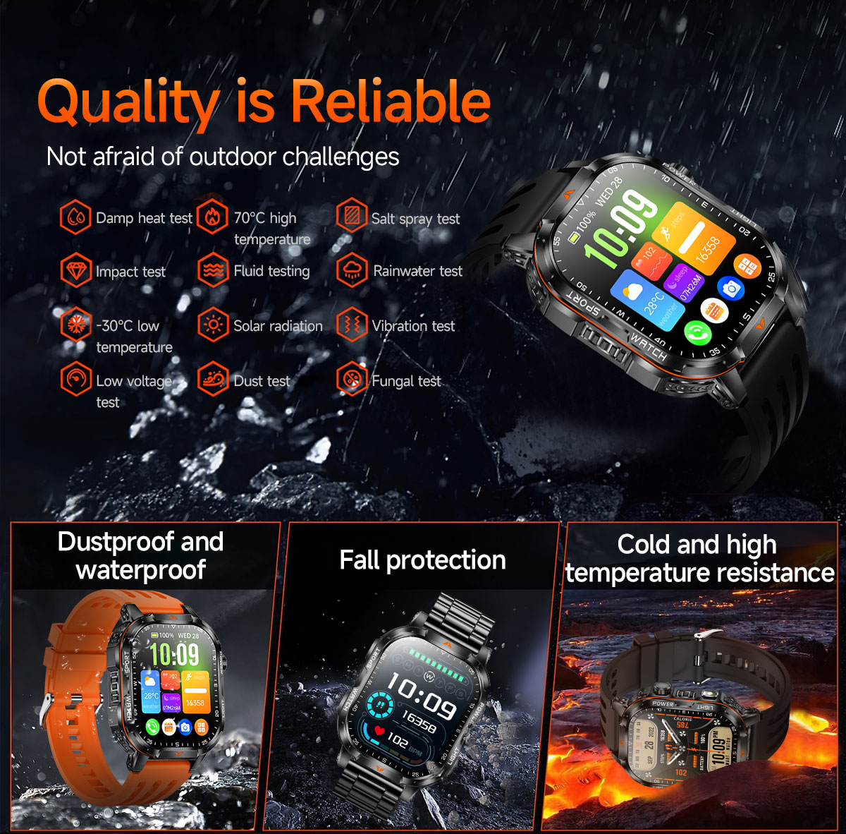 นาฬิกาสมาร์ทวอทช์ผู้ชายสำหรับก - Outdoor Power Meter Box บทวิจารณ์และราคา