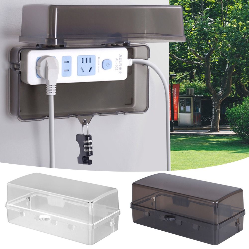 กล่องปลั๊กพลาสติกทนทาน ป้องกัน - Outdoor Power Outlet Waterproof บทวิจารณ์และราคา