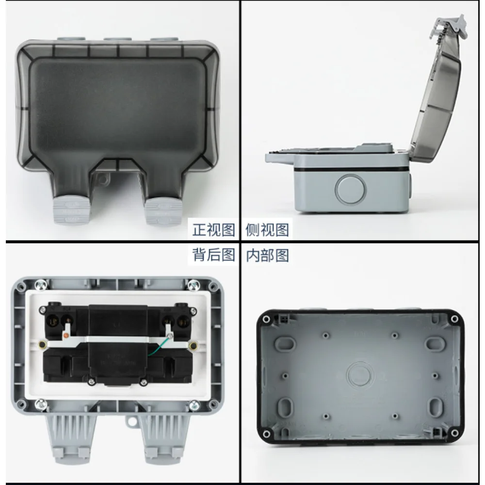 EU KR ผนังกลางแจ้งซ็อกเก็ตกันน - Outdoor Power Parts บทวิจารณ์และราคา