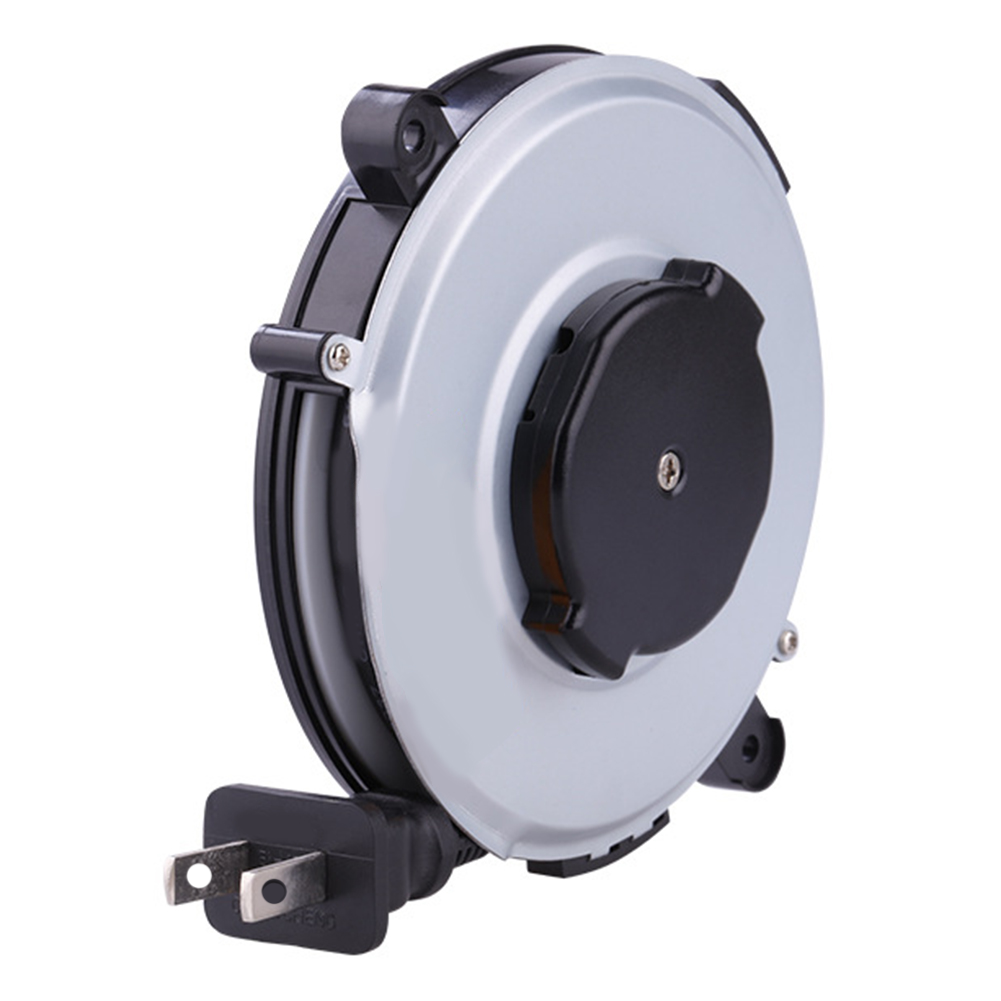 สายไฟม้วนเก็บอัตโนมัติสีขาว 2  - Outdoor Power Reel บทวิจารณ์และราคา