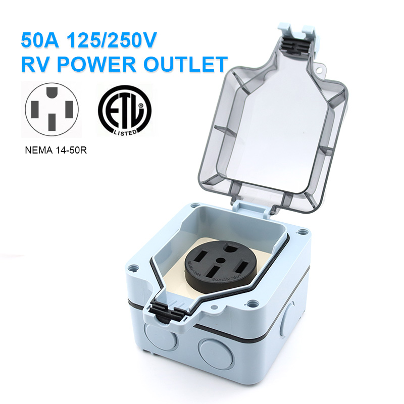 กล่องปลั๊กไฟกลางแจ้งกันน้ำ IP6 - Outdoor Power Outlet Waterproof บทวิจารณ์และราคา