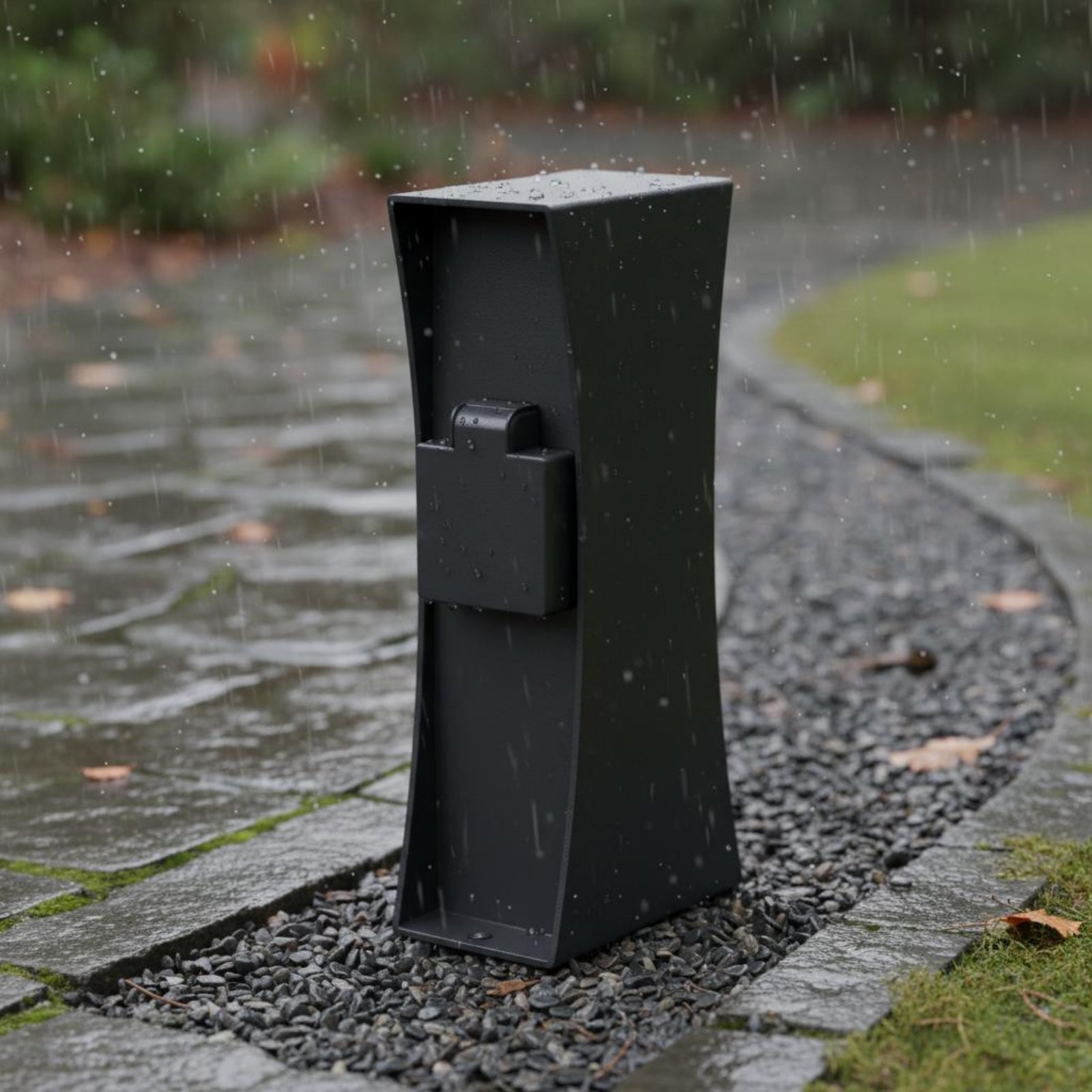 เสาปลั๊กไฟกลางแจ้ง ติดตั้งง่าย - Outdoor Power Outlet Waterproof บทวิจารณ์และราคา