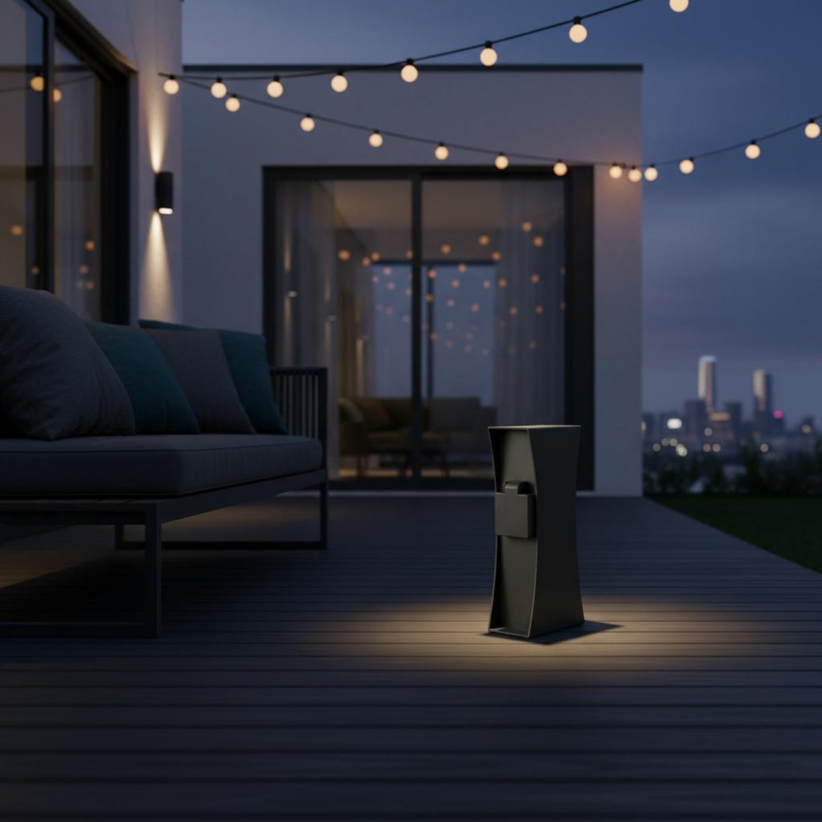 เสาปลั๊กไฟกลางแจ้ง ติดตั้งง่าย - Outdoor Power Outlet Waterproof บทวิจารณ์และราคา