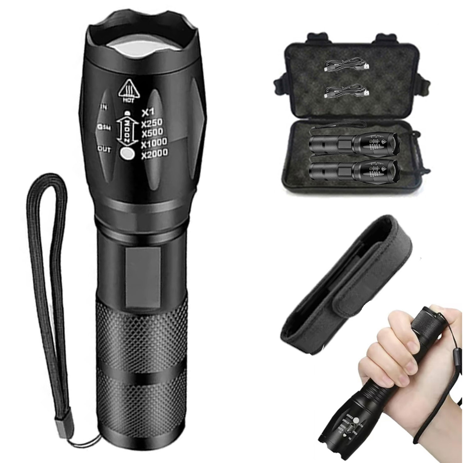 ไฟฉาย LED ทรงพลัง ไฟฉายพกพาแบบ - Outdoor Power Not Working บทวิจารณ์และราคา