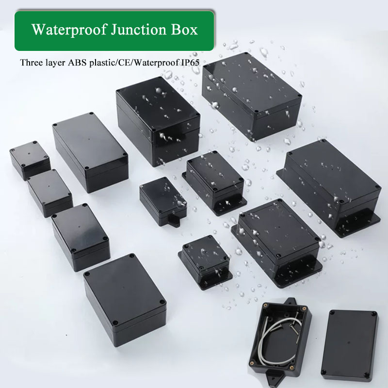 กล่องพลาสติก ABS สีดำ แบบกันน้ - Outdoor Power Junction Box บทวิจารณ์และราคา