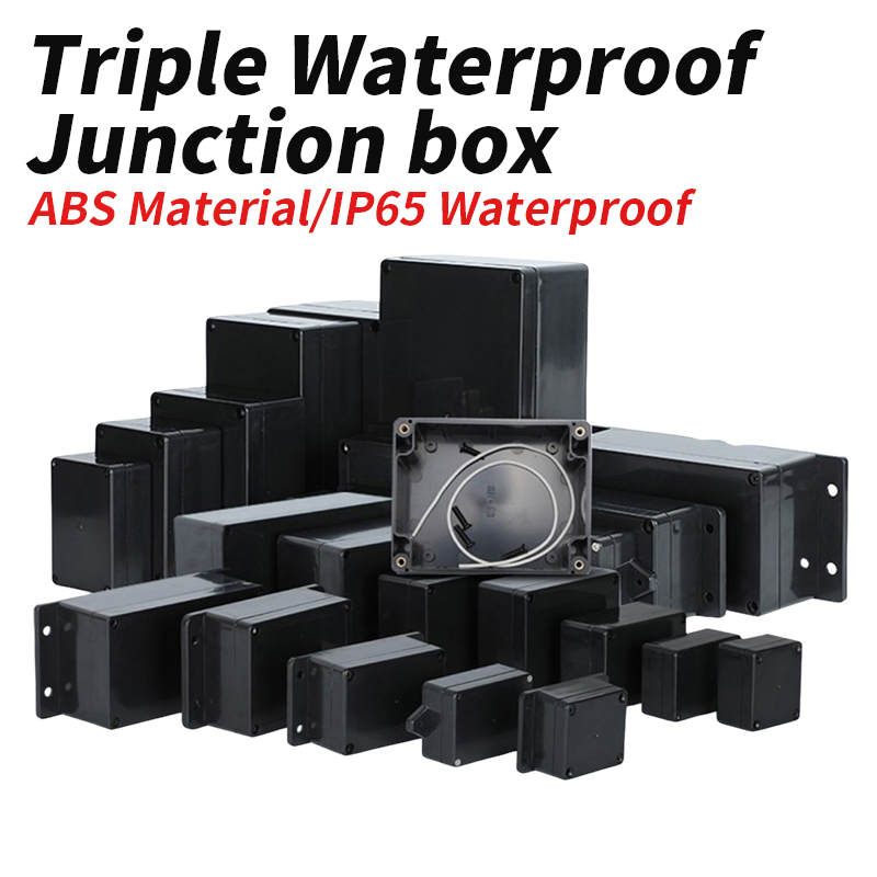 กล่องพลาสติก ABS สีดำ แบบกันน้ - Outdoor Power Junction Box บทวิจารณ์และราคา