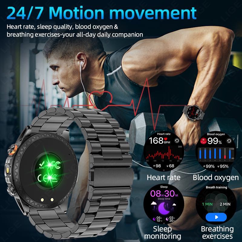 LIGE นาฬิกาอัจฉริยะรุ่นใหม่ T- - Outdoor Power Meter Box บทวิจารณ์และราคา