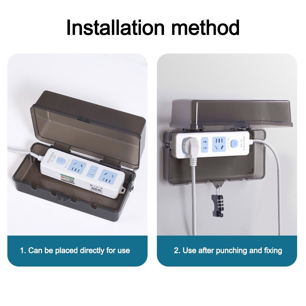 กล่องปลั๊กพลาสติกแบบพกพา กล่อง - Outdoor Power Outlet Waterproof บทวิจารณ์และราคา