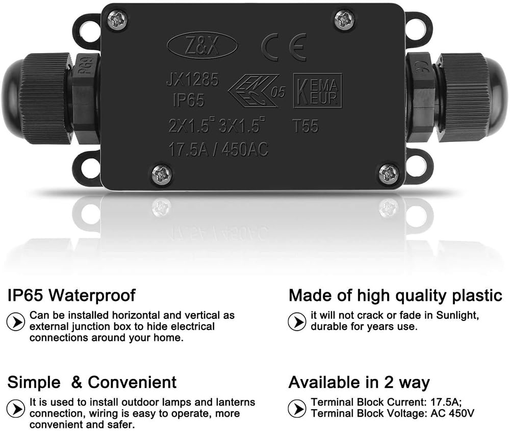 กล่องรวมสายไฟกันน้ำกลางแจ้ง 2  - Outdoor Power Junction Box บทวิจารณ์และราคา